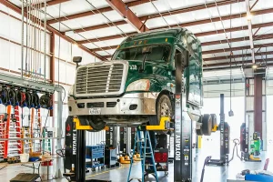 repair on a diesel truck